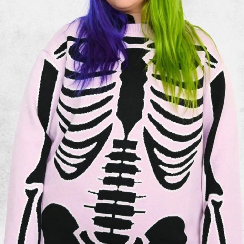 My Violet Pink Skeleton Sweatshirt - Picture 4 of 4